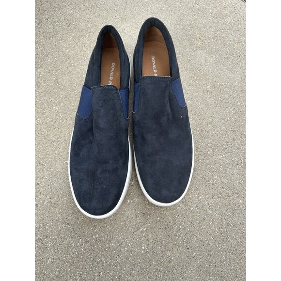 Donald Pliner Shoes Mens Size 8 Blue Dawson Leather Slip On Casual Sneakers main image 4